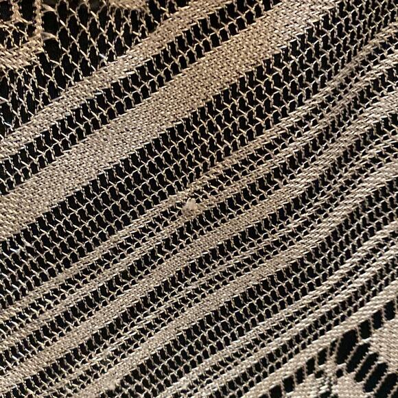 Helene Blake Vintage Art Deco Flapper Lace Fringe Midi Dress EUC Sz 12P 80’s - Picture 6 of 11